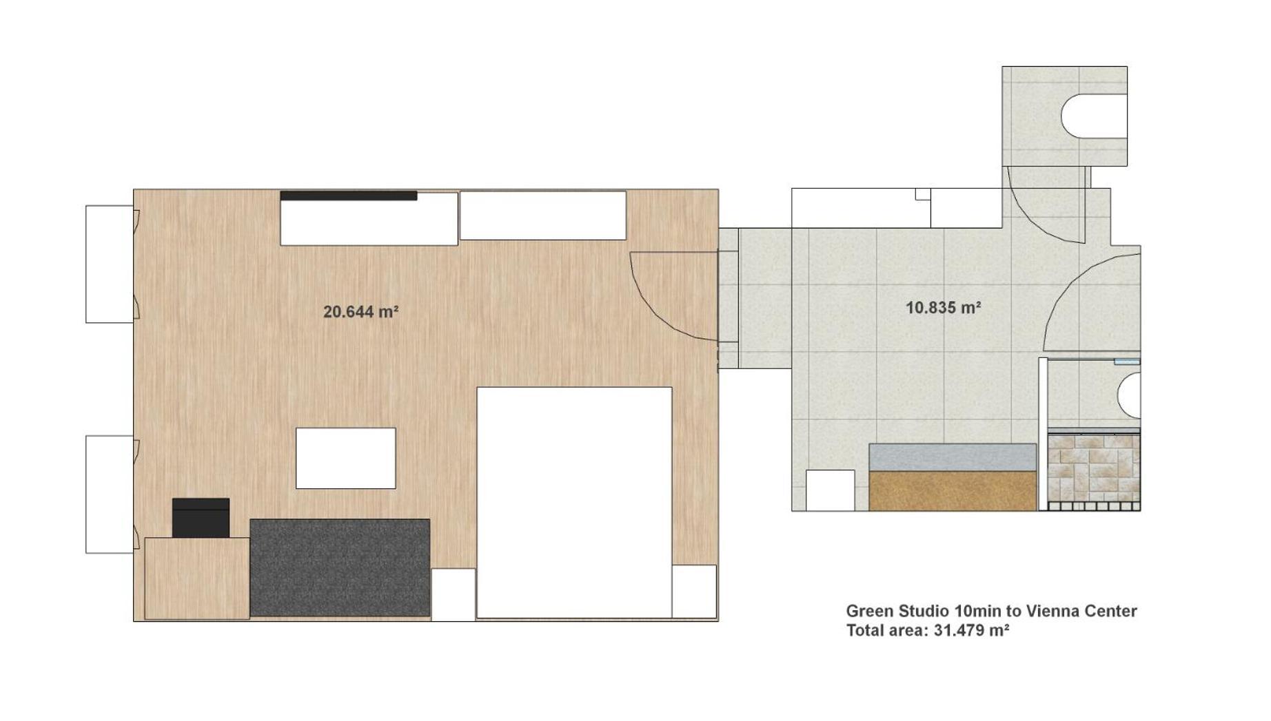 Clearvuehome - Green Studio 10Min To Vienna Center Luaran gambar