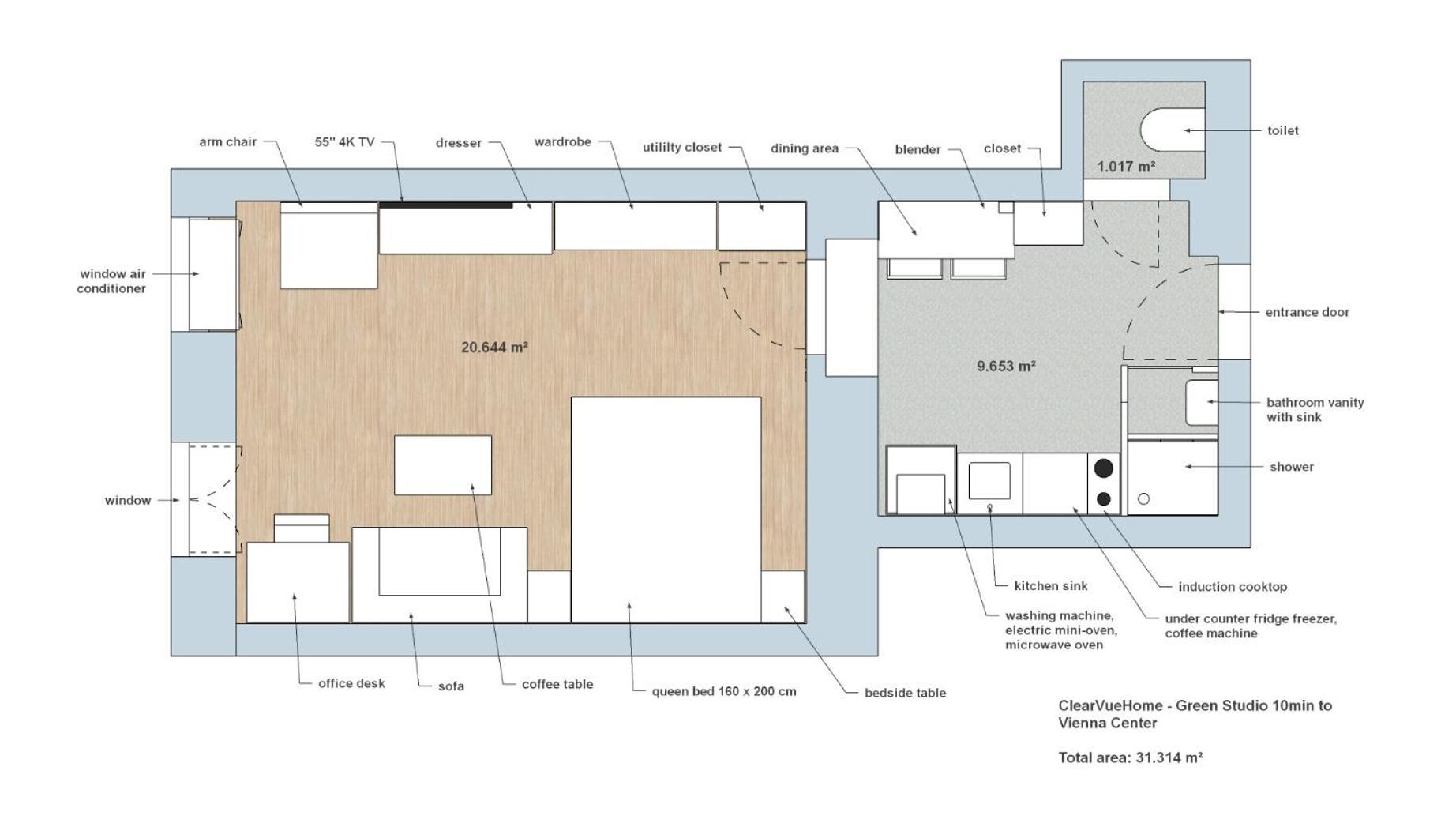 Clearvuehome - Green Studio 10Min To Vienna Center Luaran gambar